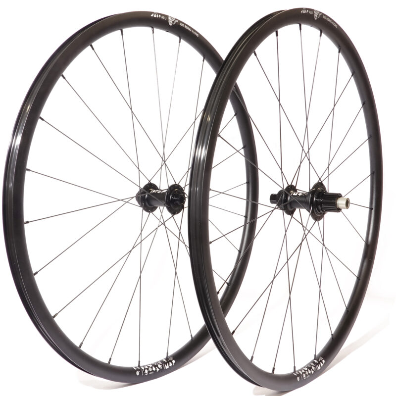 Map wheels with light etched symbols design