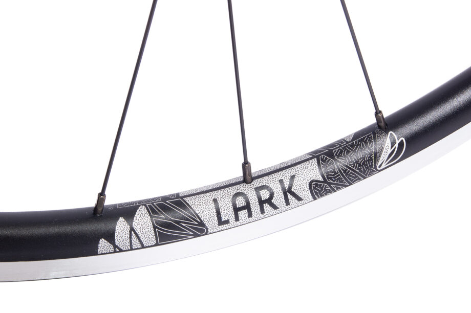 Lark strong wheel with laser etched logo