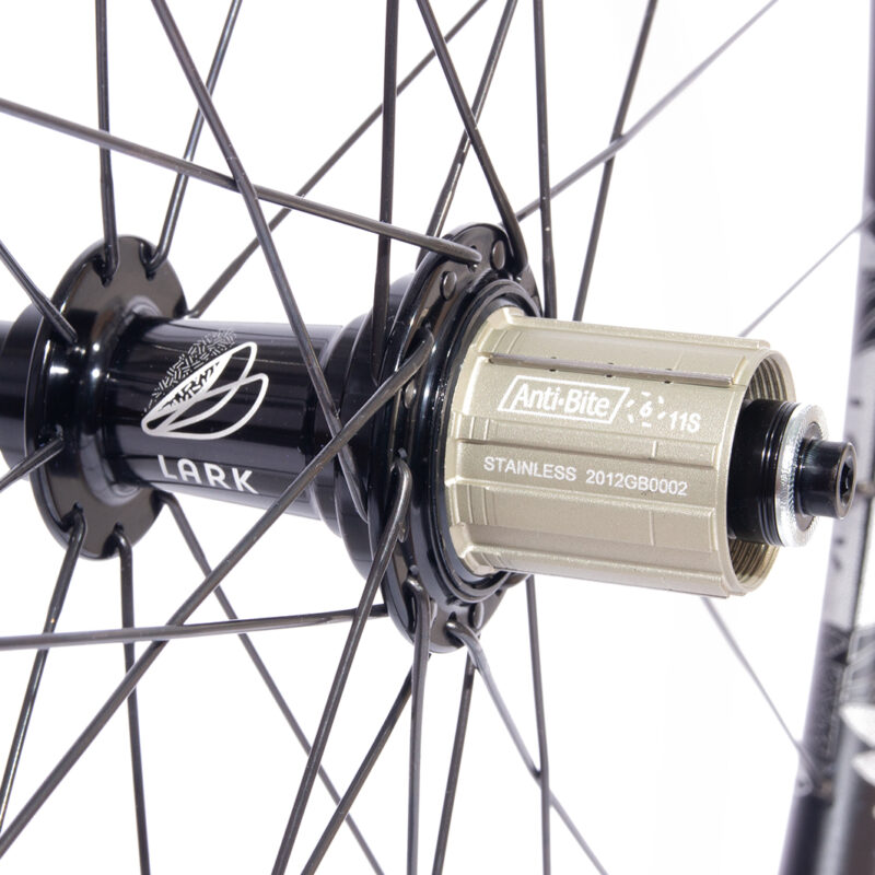 Lark strong rear wheel with laser etched logo
