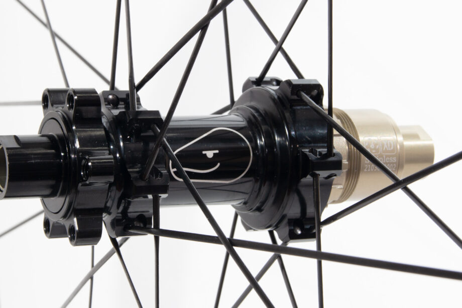 etched monitor design on a 6-bolt boost straight-pull hub
