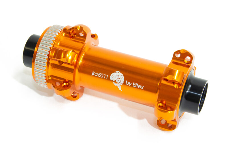 JRA centre-lock straight-pull hub 24 hole in orange