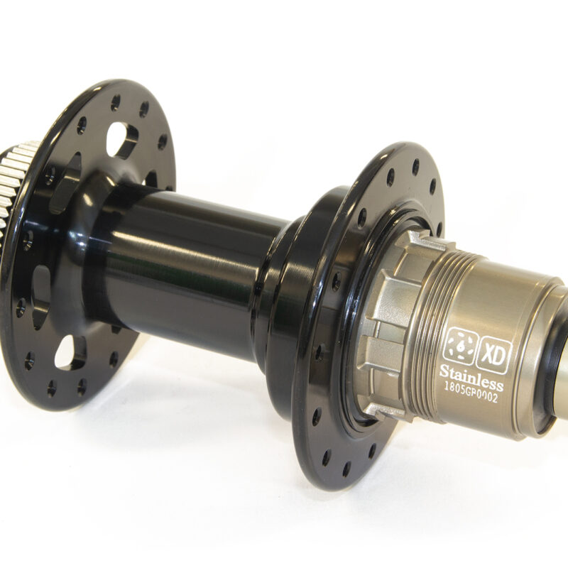 centre-lock J-bend Boost 148 rear hub