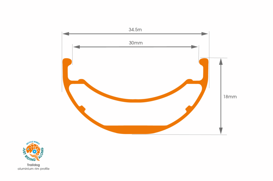 Traildog aluminium rim diagram