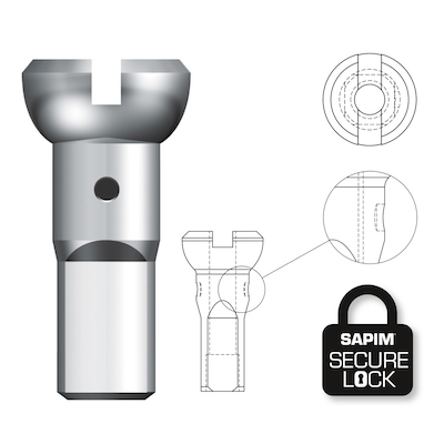 Sapim secure lock brass spoke nipples – 14mm