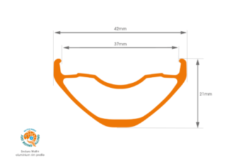 Enduro Wolf 37 rim diagram