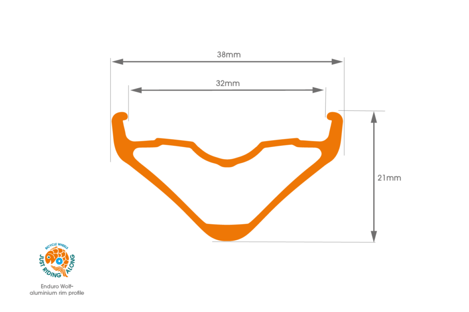 Enduro Wolf 32 rim diagram