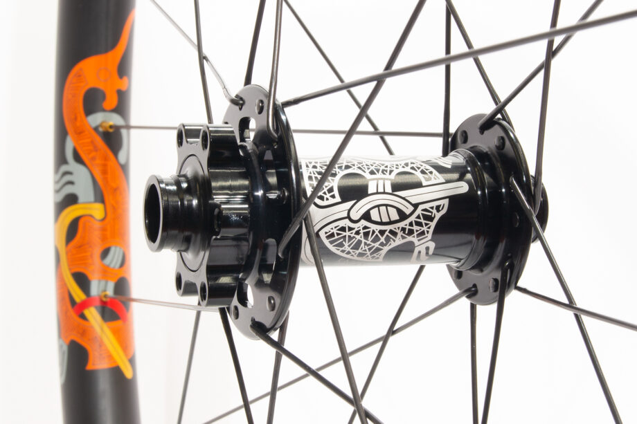 6-bolt boost front hub with Karve etching