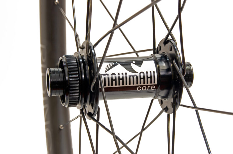 Mahi Mahi Core disk front centre-lock J-bend hub with laser etched logo