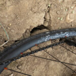 Gecko gravel wheels fitted with Schwalbe G-One 40mm wide tyres