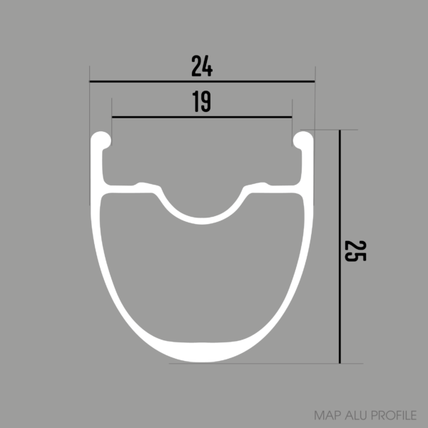 Map aluminium rim profile