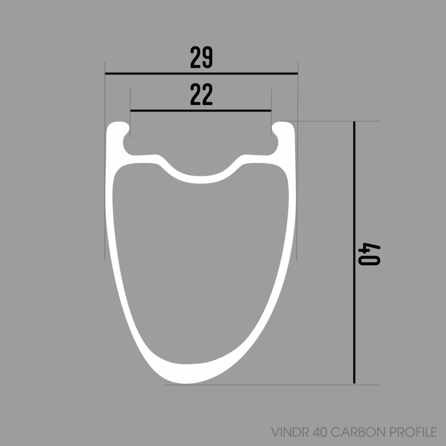 Vindr 40 carbon rim diagram